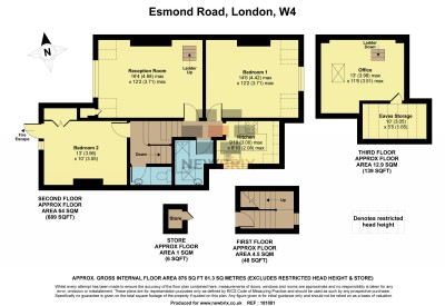 Floorplans For Esmond Road, London